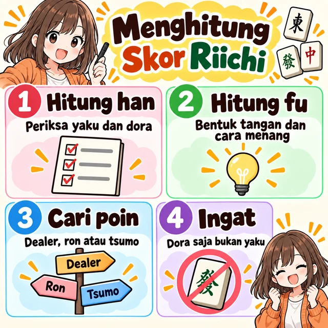 Perhitungan poin mahjong: ilustrasi