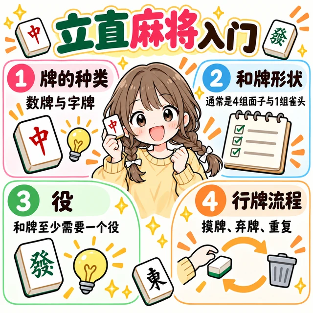 麻将新手规则入门图解