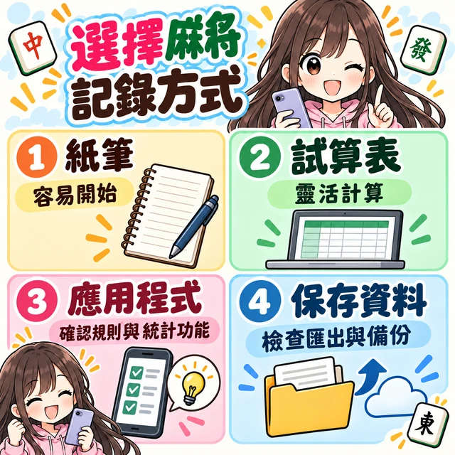 麻將收支管理應用程式選擇圖解